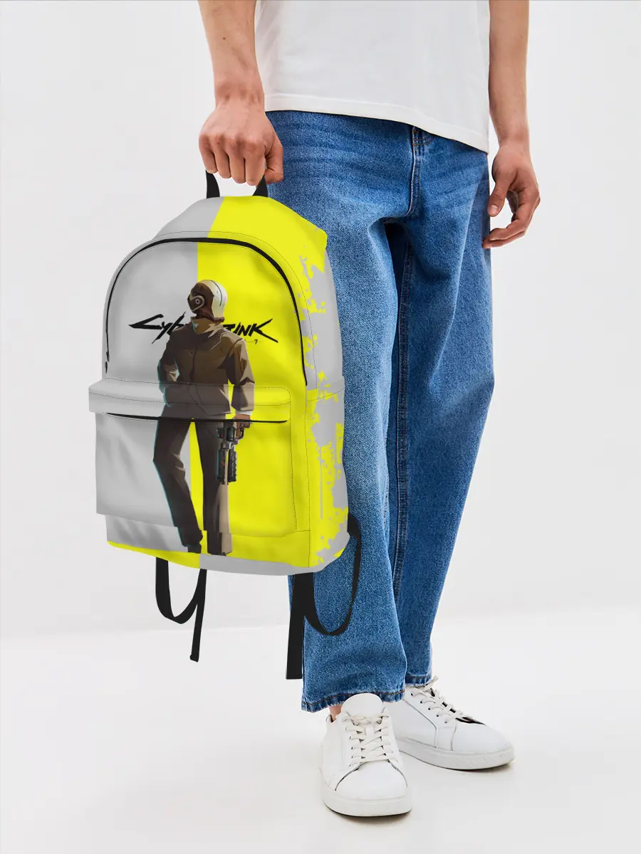 Рюкзак джинсовый / CYBERPUNK 2077 | КИБЕРПАНК