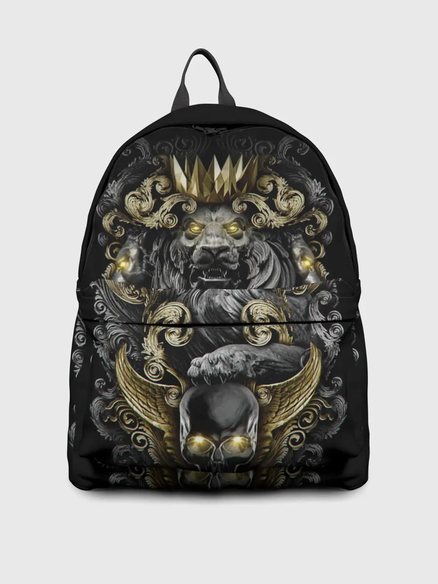 Рюкзак джинсовый / Золотой лев