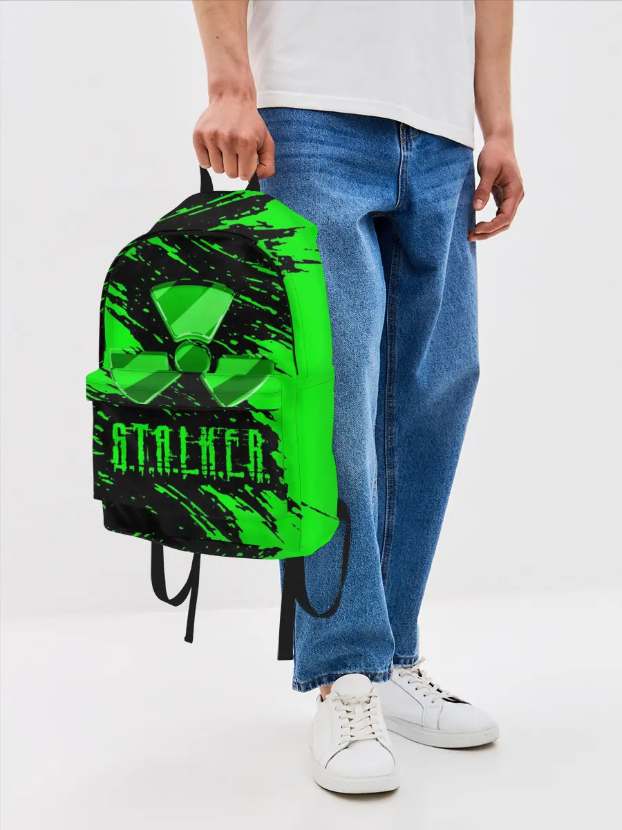 Рюкзак джинсовый / S.T.A.L.K.E.R. NEON | СТАЛКЕР