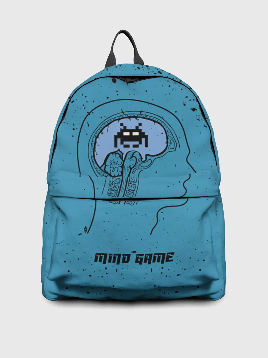 Рюкзак джинсовый / Space Invaders | Mind Game