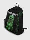 Рюкзак джинсовый / CREEPER 3D | MINECRAFT 3D