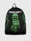 Рюкзак джинсовый / CREEPER 3D | MINECRAFT 3D