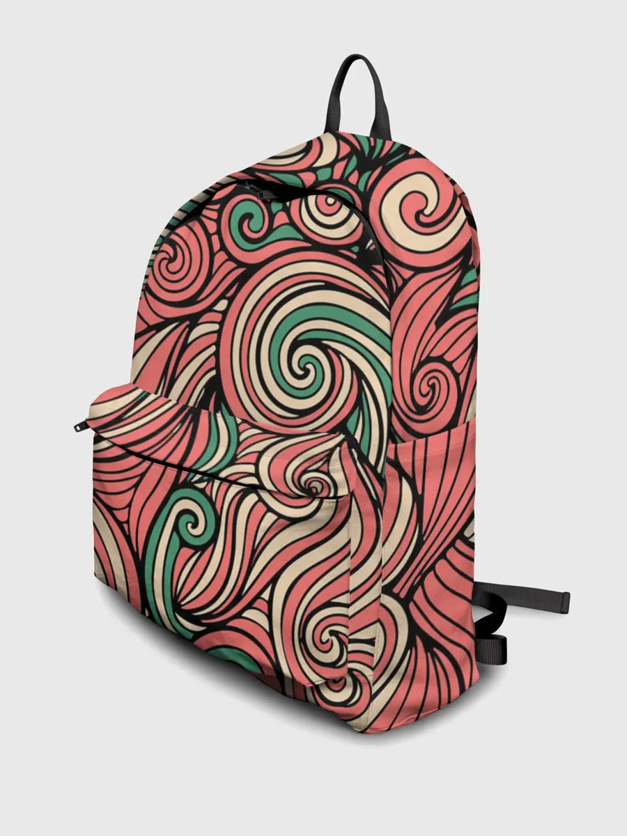 Рюкзак джинсовый / Алые листья