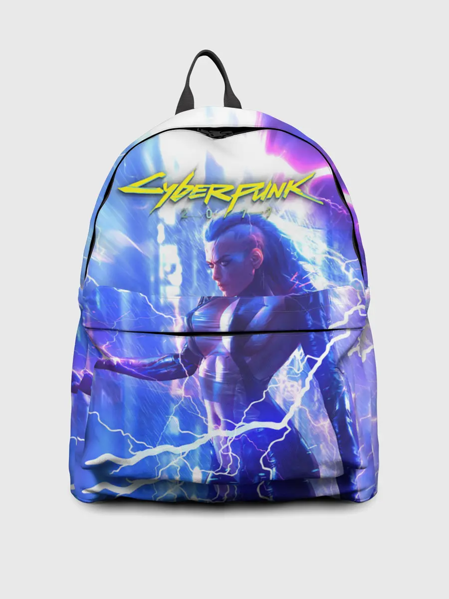 Рюкзак джинсовый / CYBERPUNK 2077 | КИБЕРПАНК