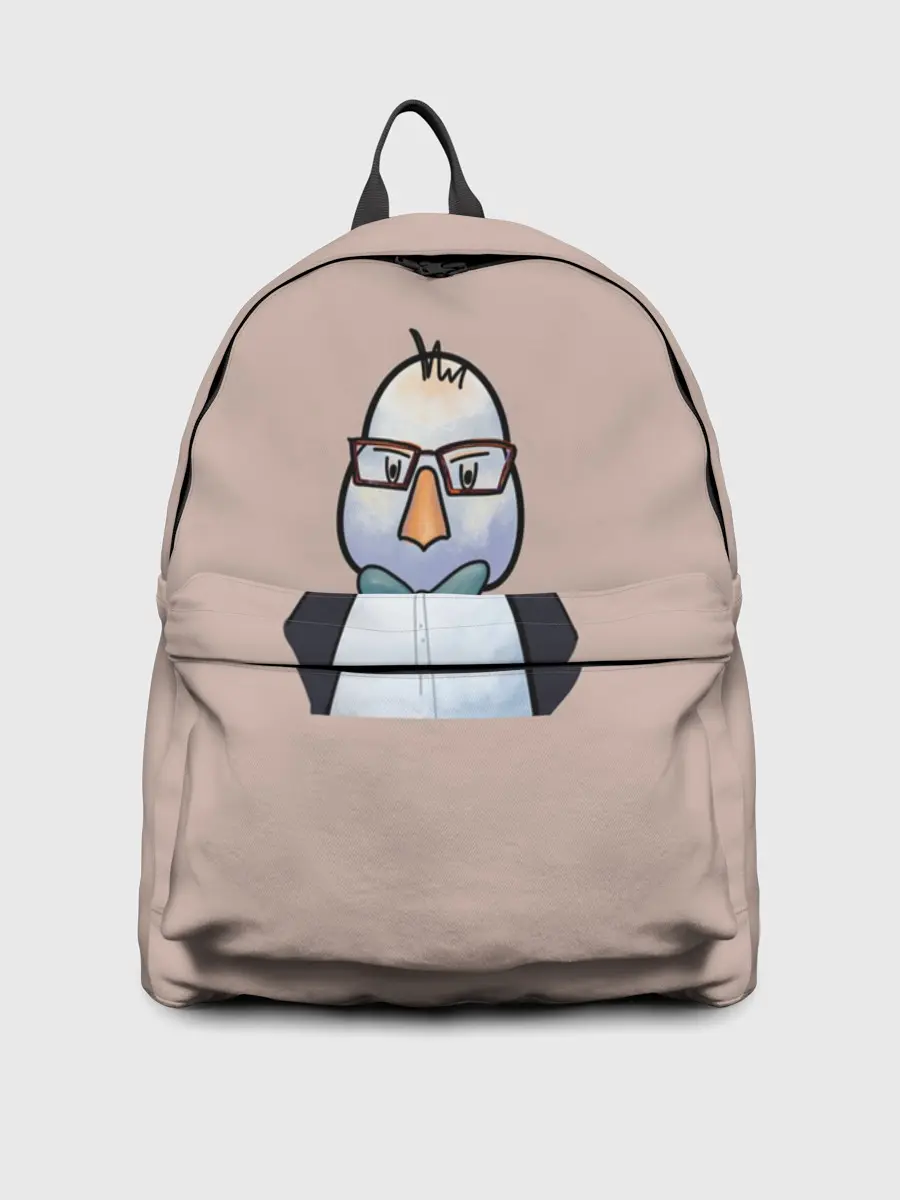 Рюкзак джинсовый / Умная птица