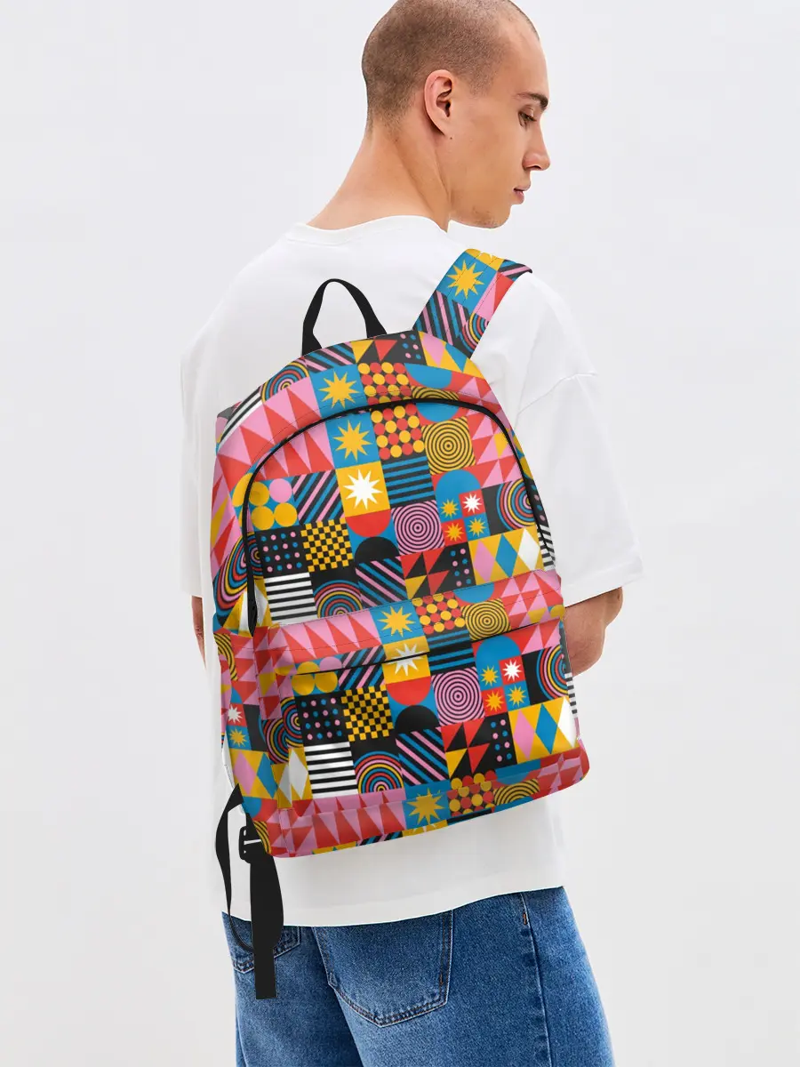 Рюкзак джинсовый / Печворк. Мозаика.Настроение