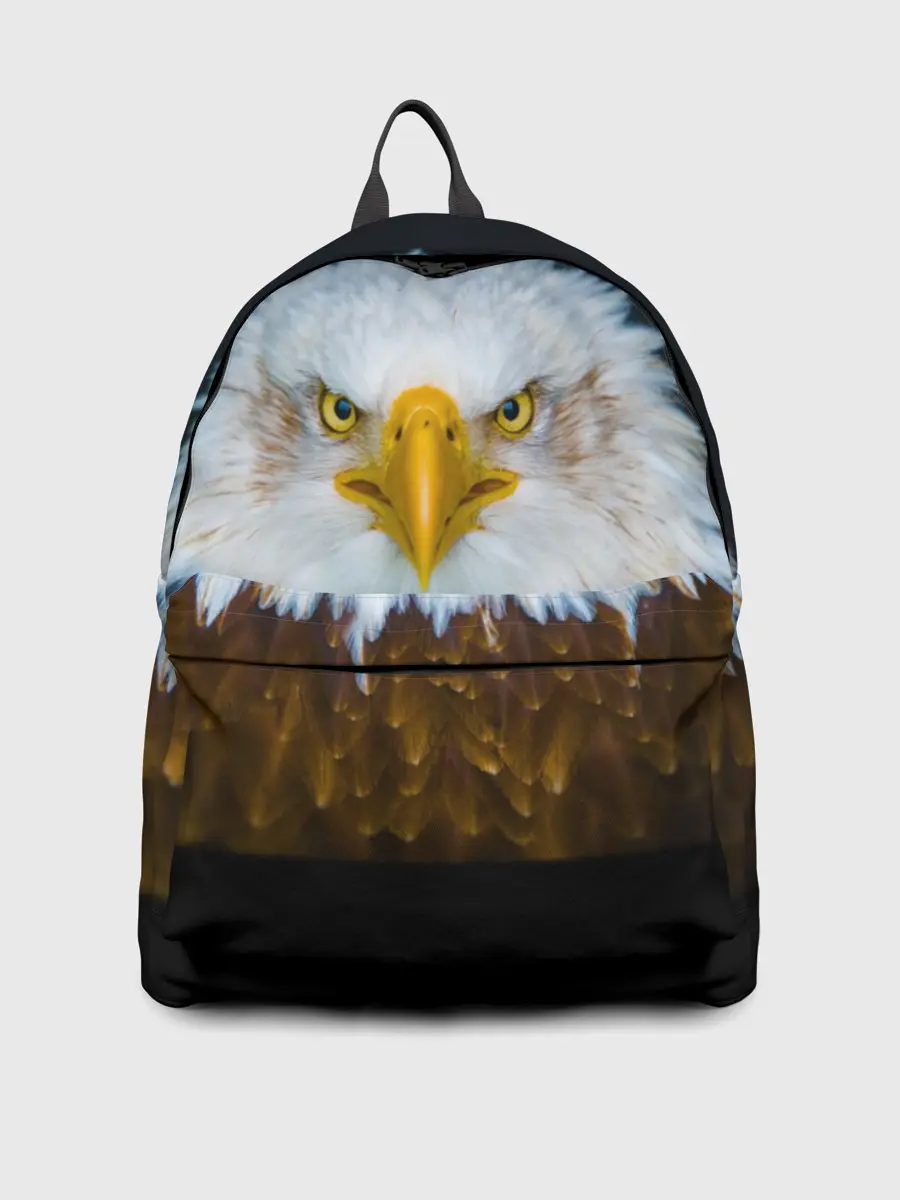 Рюкзак джинсовый / Белоголовый орлан