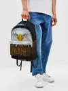 Рюкзак джинсовый / Белоголовый орлан