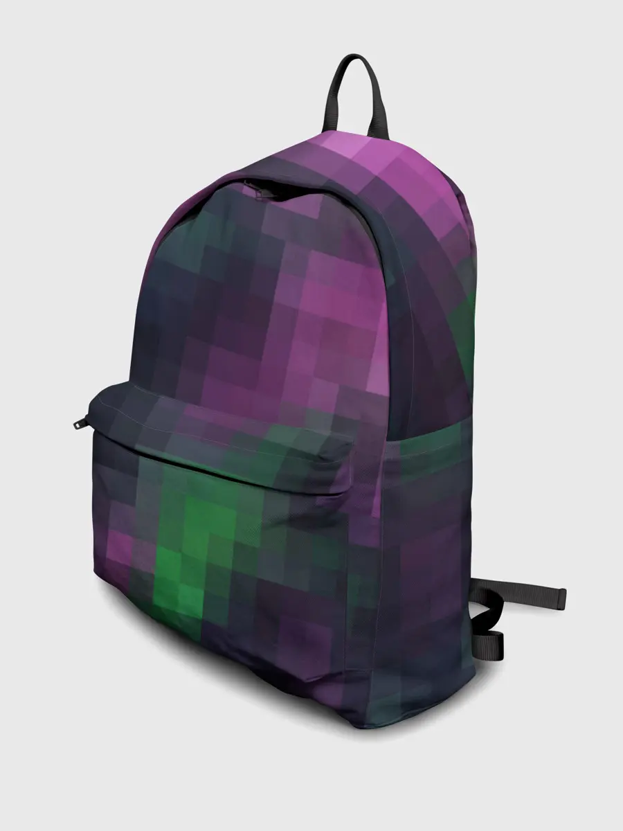 Рюкзак джинсовый / Разноцветный геометрический уз