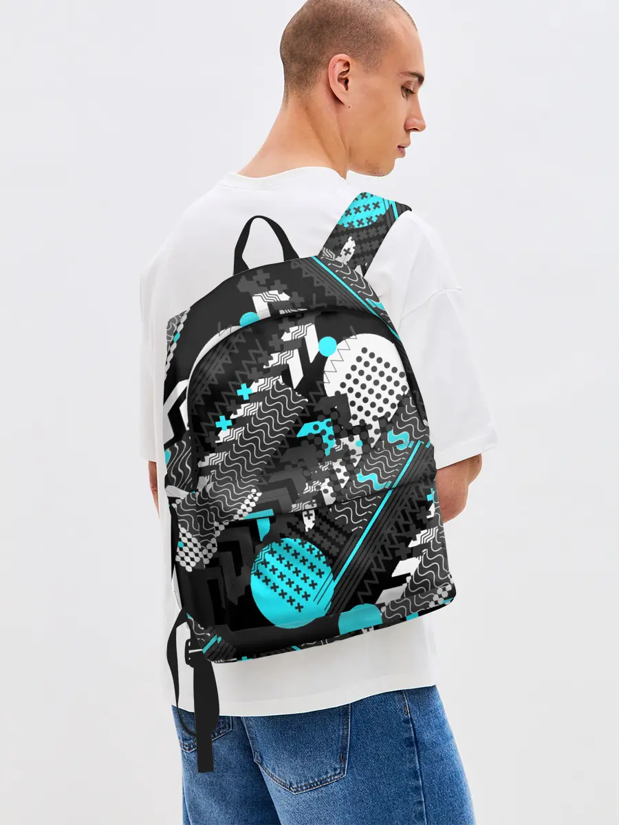 Рюкзак джинсовый / Геометрическая форма