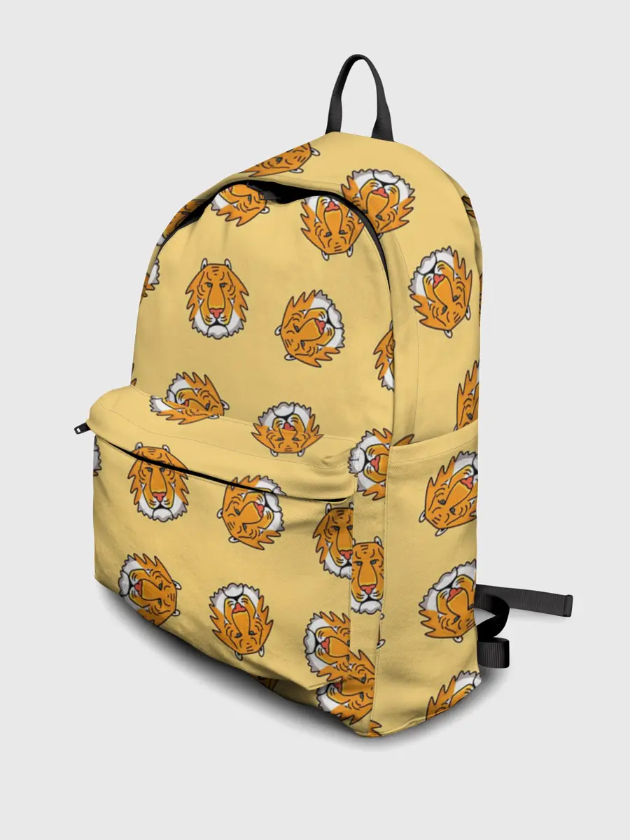 Рюкзак джинсовый / Тигры паттерн