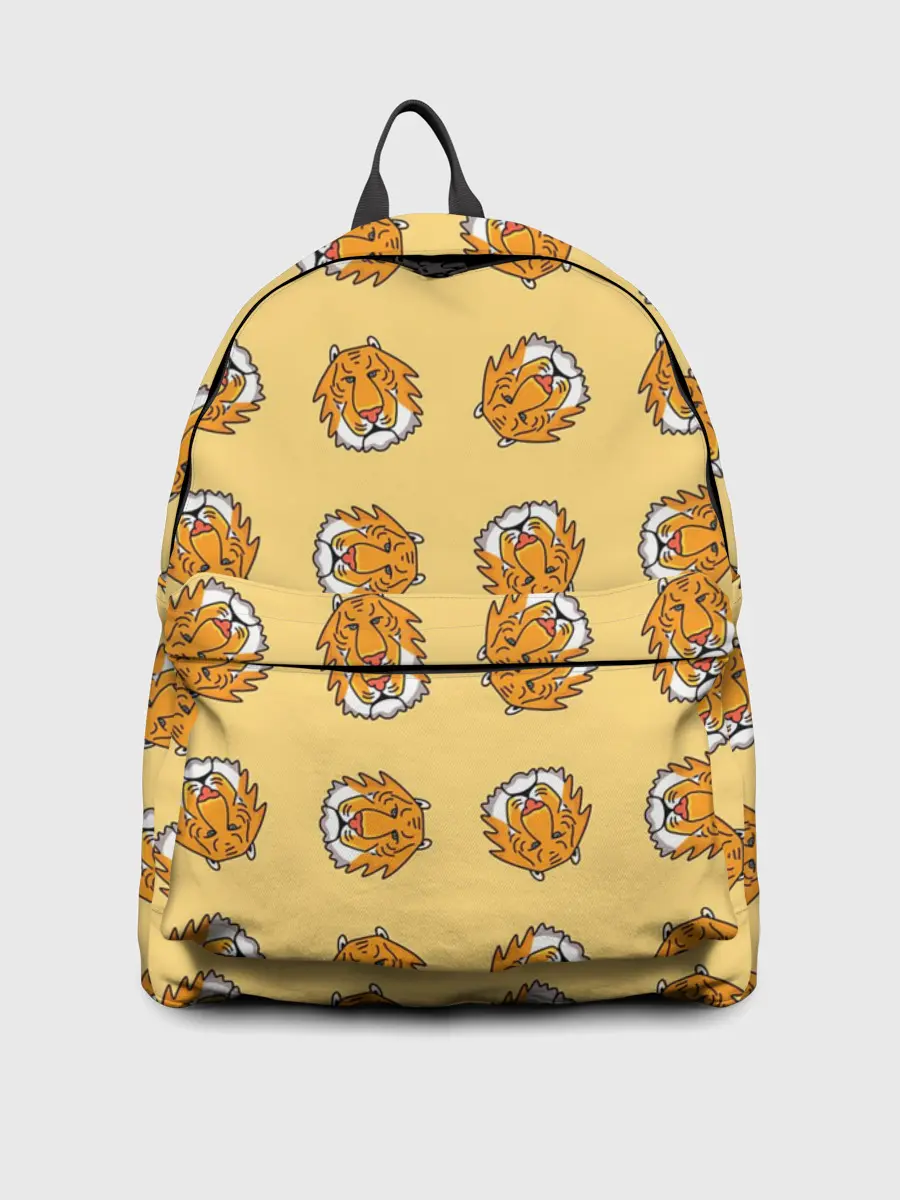 Рюкзак джинсовый / Тигры паттерн