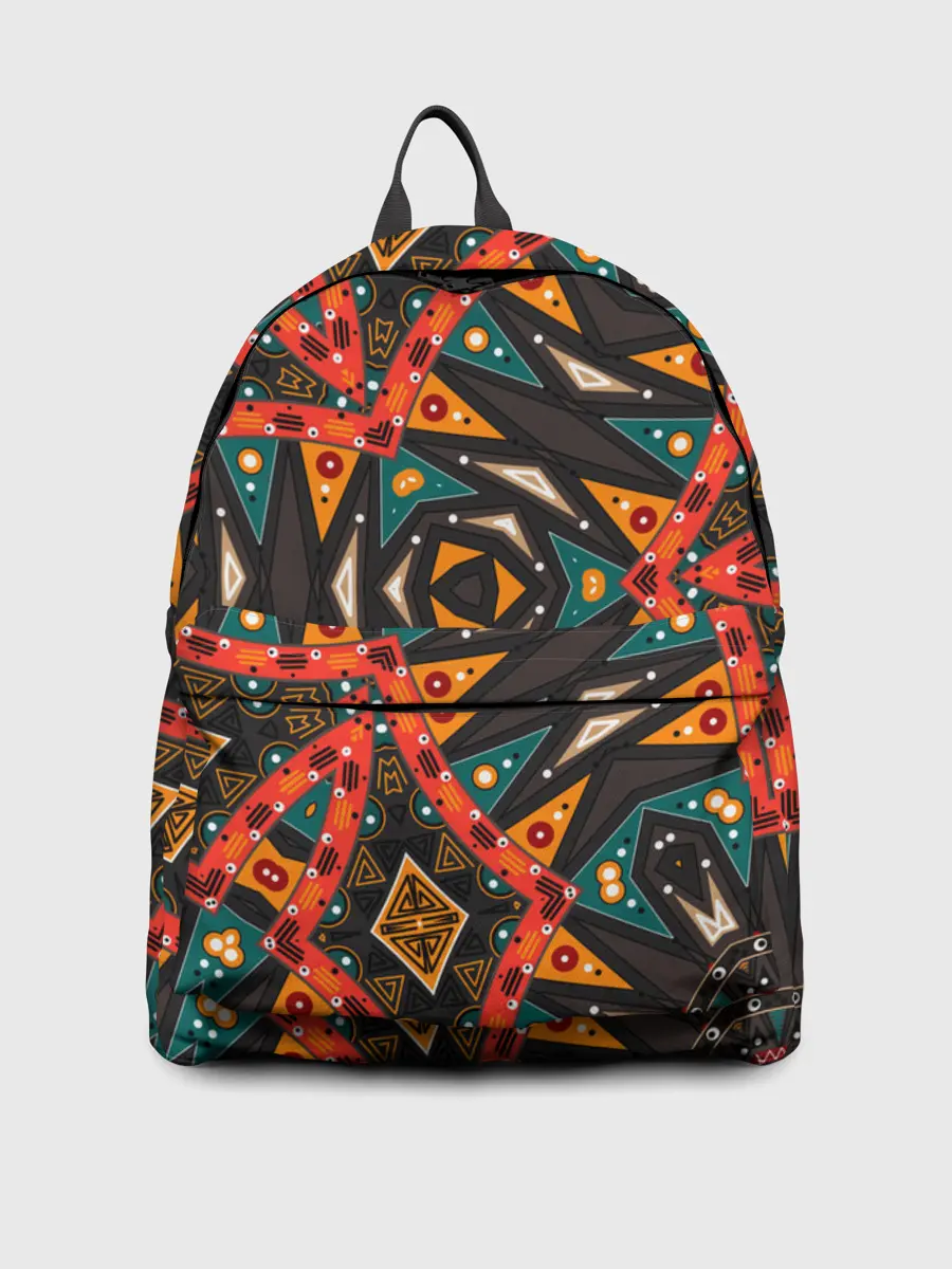 Рюкзак джинсовый / Абстрактный арабский узор