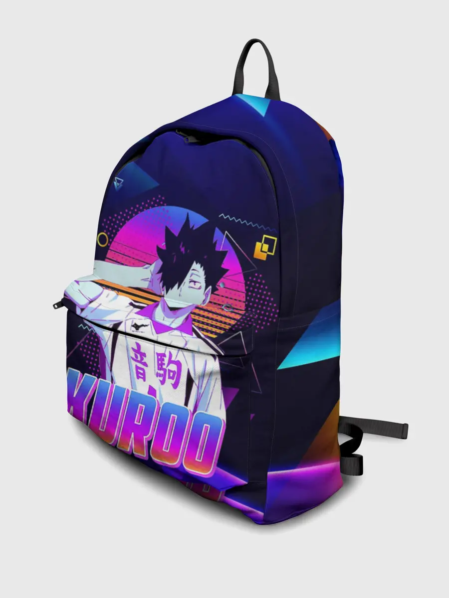 Рюкзак джинсовый / КУРОО ТЕЦУРО / TETSURO / NEON