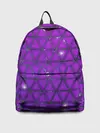 Рюкзак джинсовый / Фиолетовые треугольники