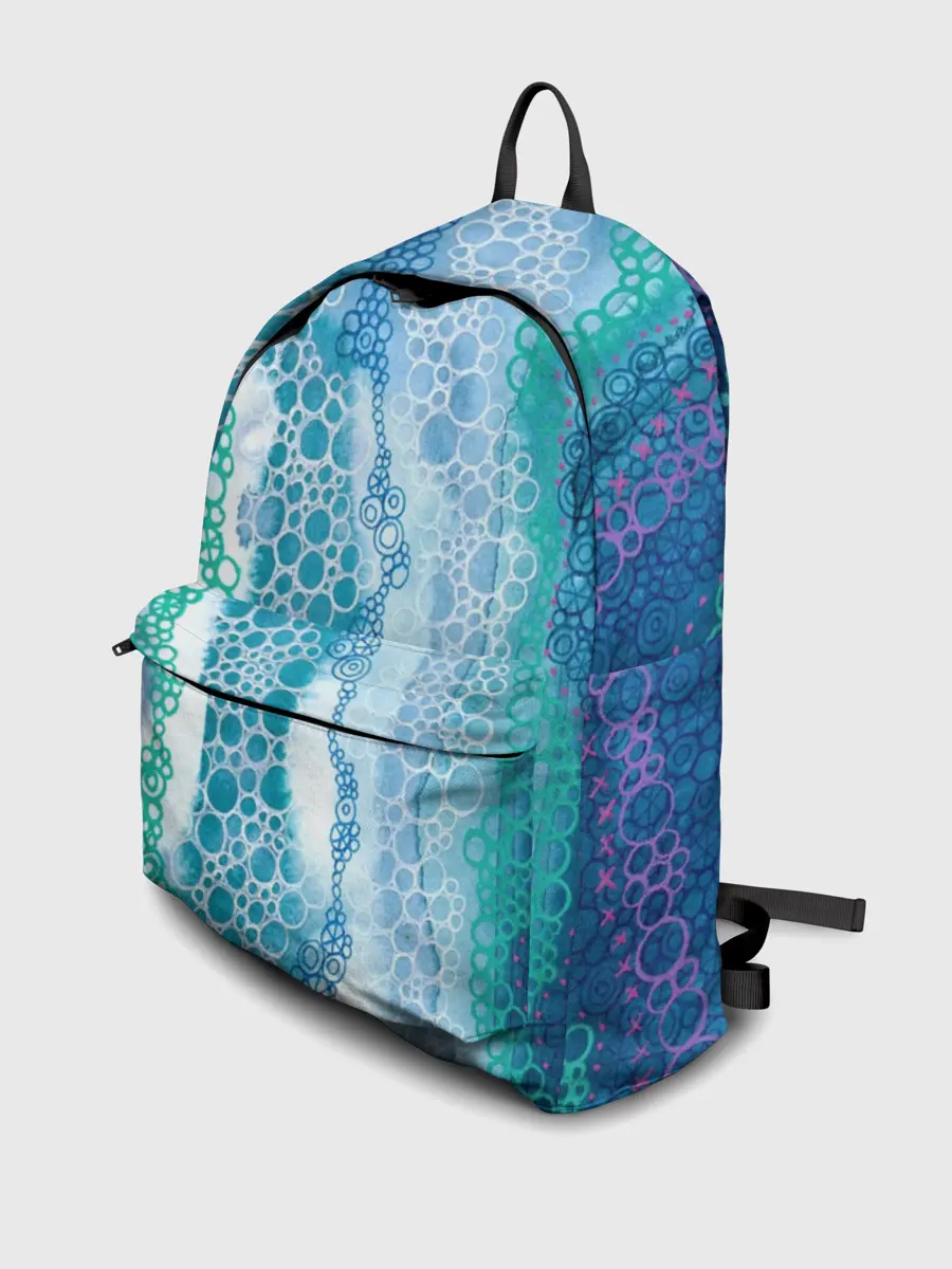 Рюкзак джинсовый / Водопад красочной пены