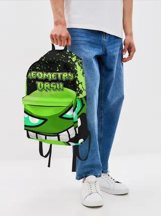 Рюкзак джинсовый / Geometry Dash