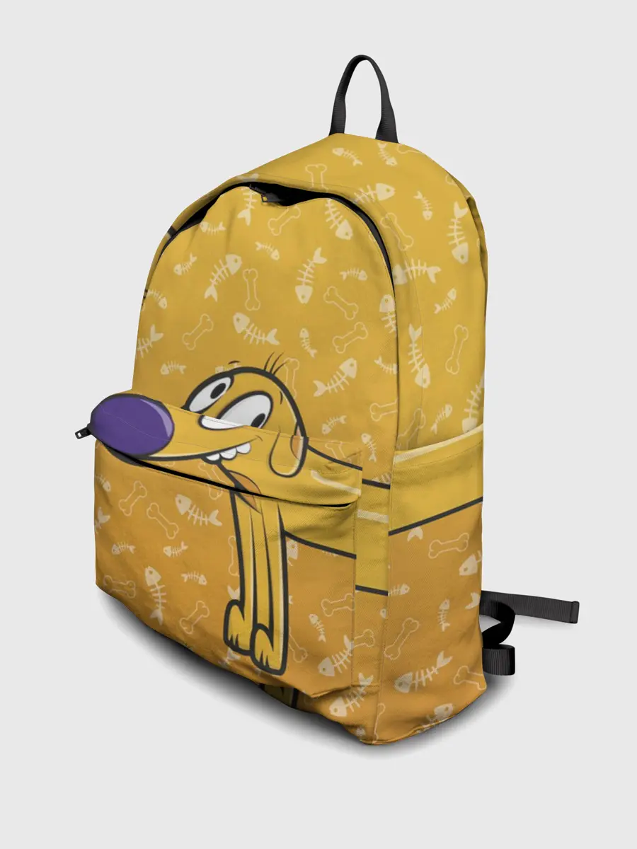 Рюкзак джинсовый / КОТОПЕС | Пес спереди