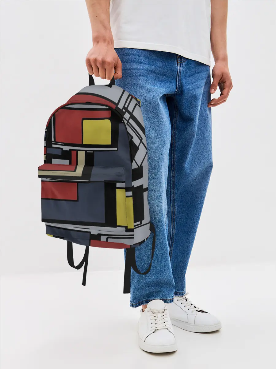 Рюкзак джинсовый / Геометрия