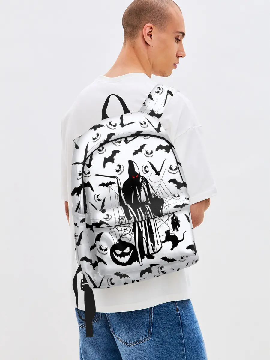 Рюкзак джинсовый / Хэллоуин, Grim Reaper
