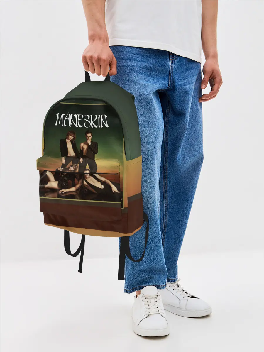 Рюкзак джинсовый / Maneskin в лучах заката