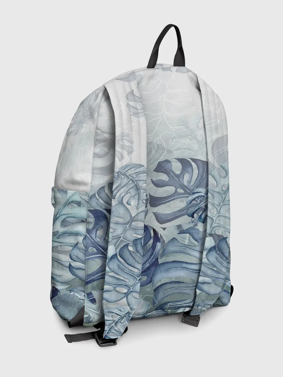 Рюкзак джинсовый / Синие листья