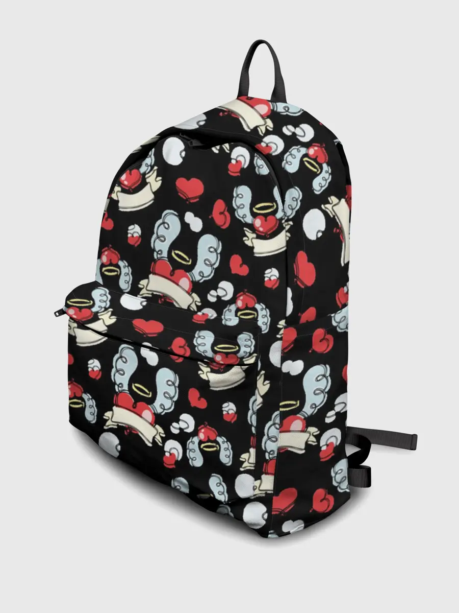 Рюкзак джинсовый / Сердца с крыльями