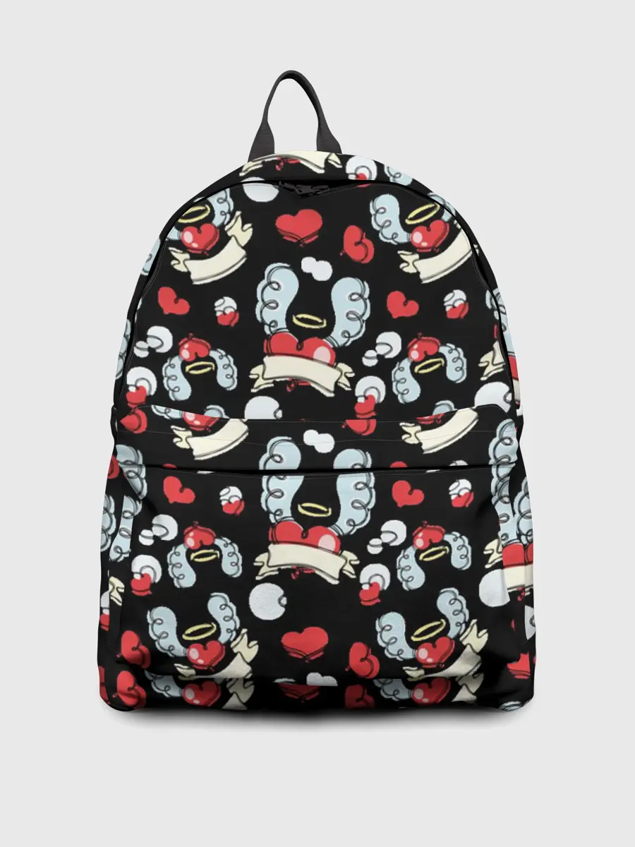 Рюкзак джинсовый / Сердца с крыльями