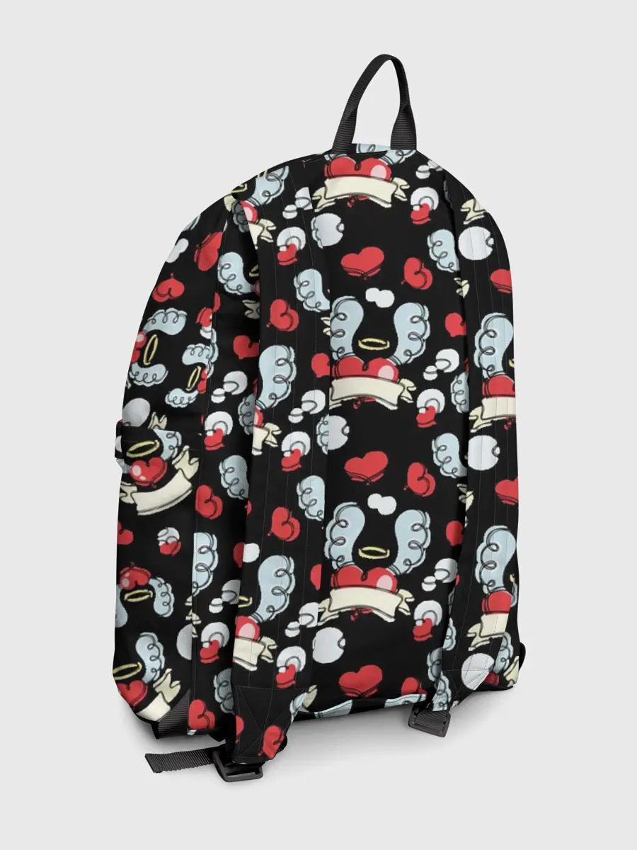 Рюкзак джинсовый / Сердца с крыльями