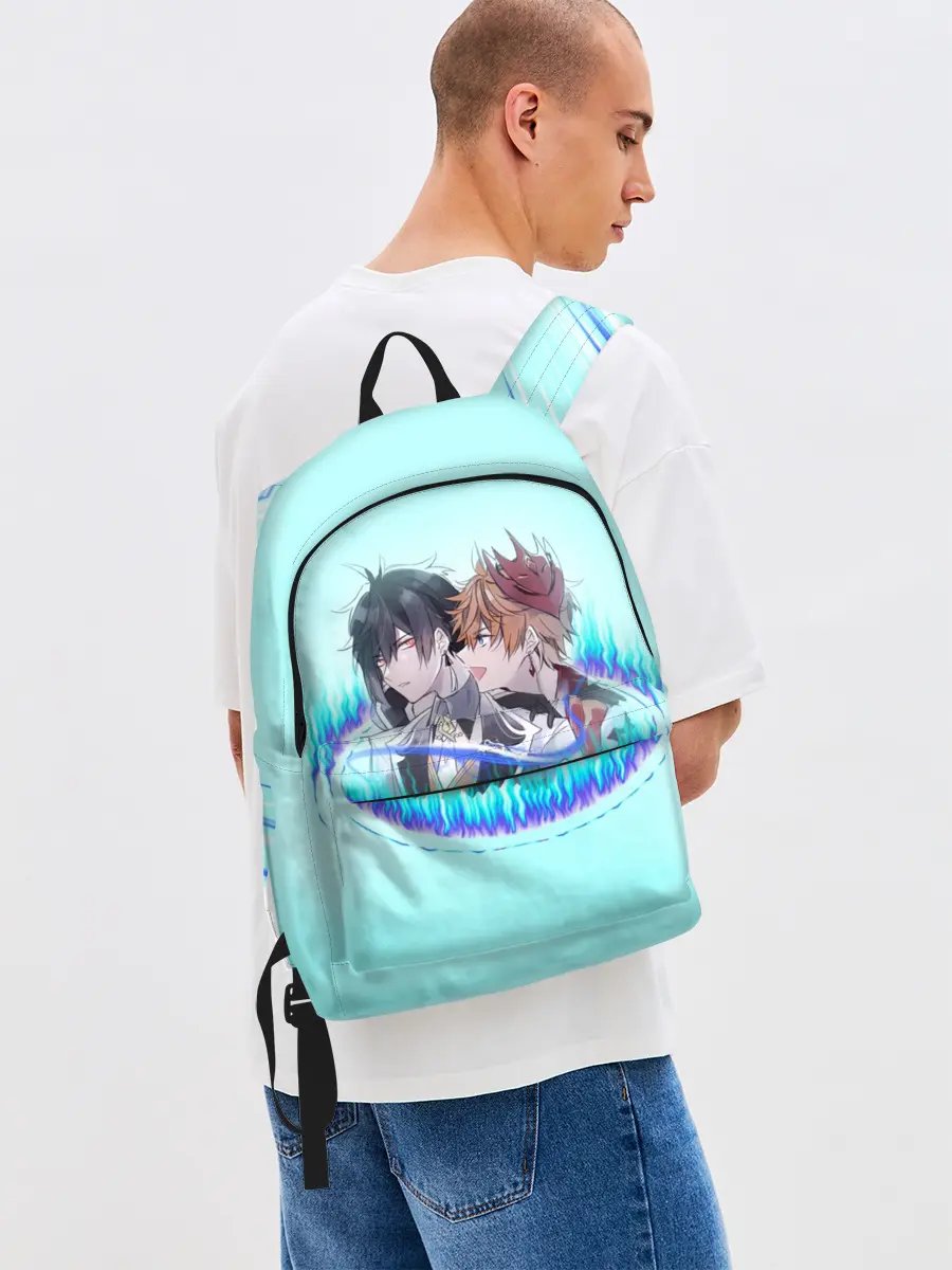 Рюкзак джинсовый / ГЕНШИН ИМПАКТ ТАРТАЛЬЯ ЧИЛИ