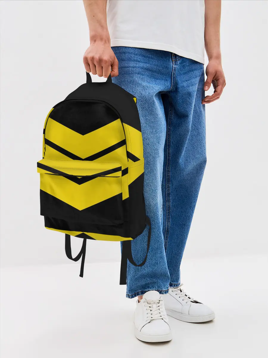 Рюкзак джинсовый / Три полоски