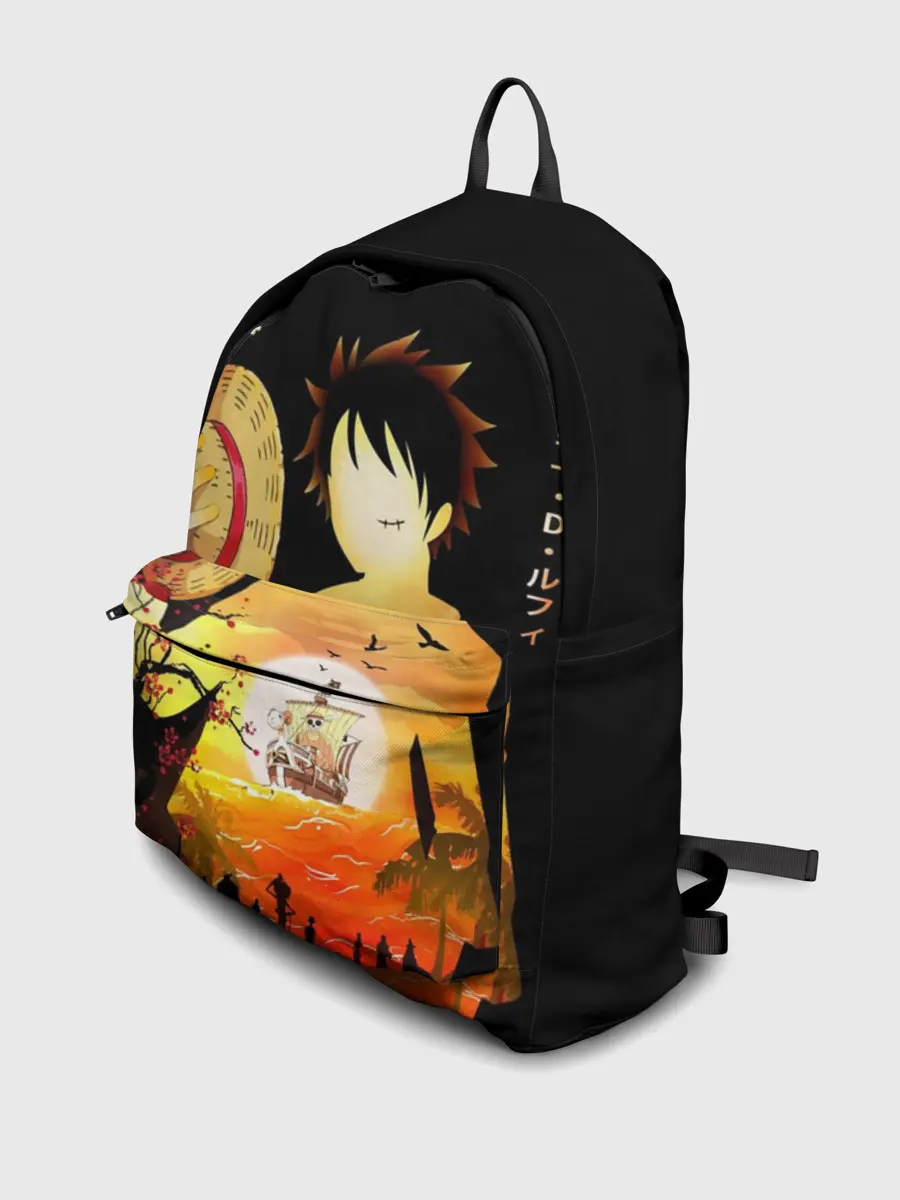 Рюкзак джинсовый / Силуэт Луффи One piece