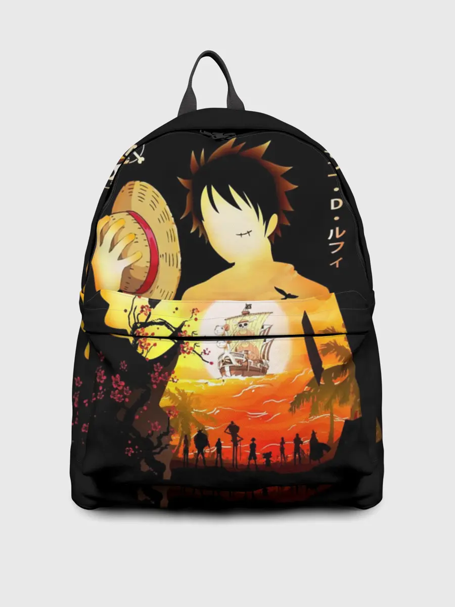 Рюкзак джинсовый / Силуэт Луффи One piece