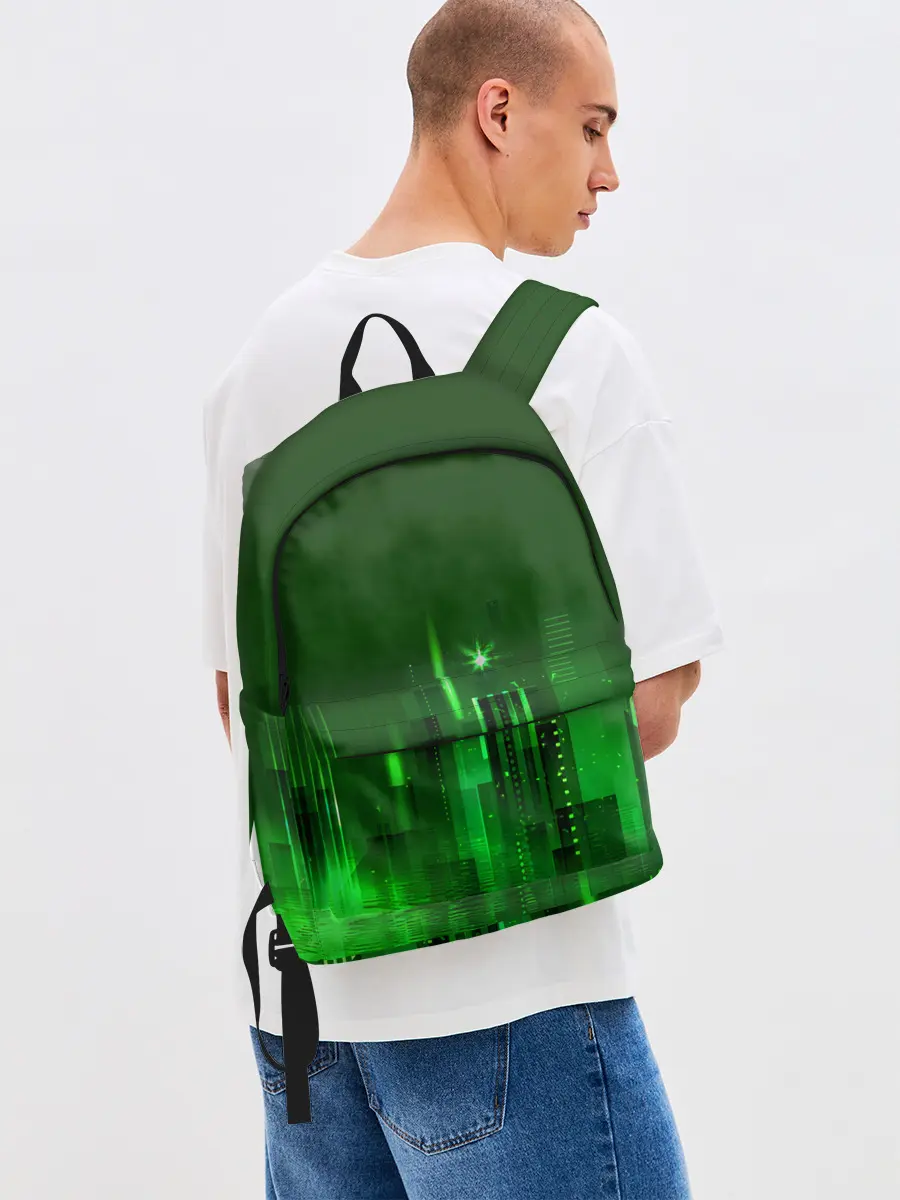 Рюкзак джинсовый / Зеленый город