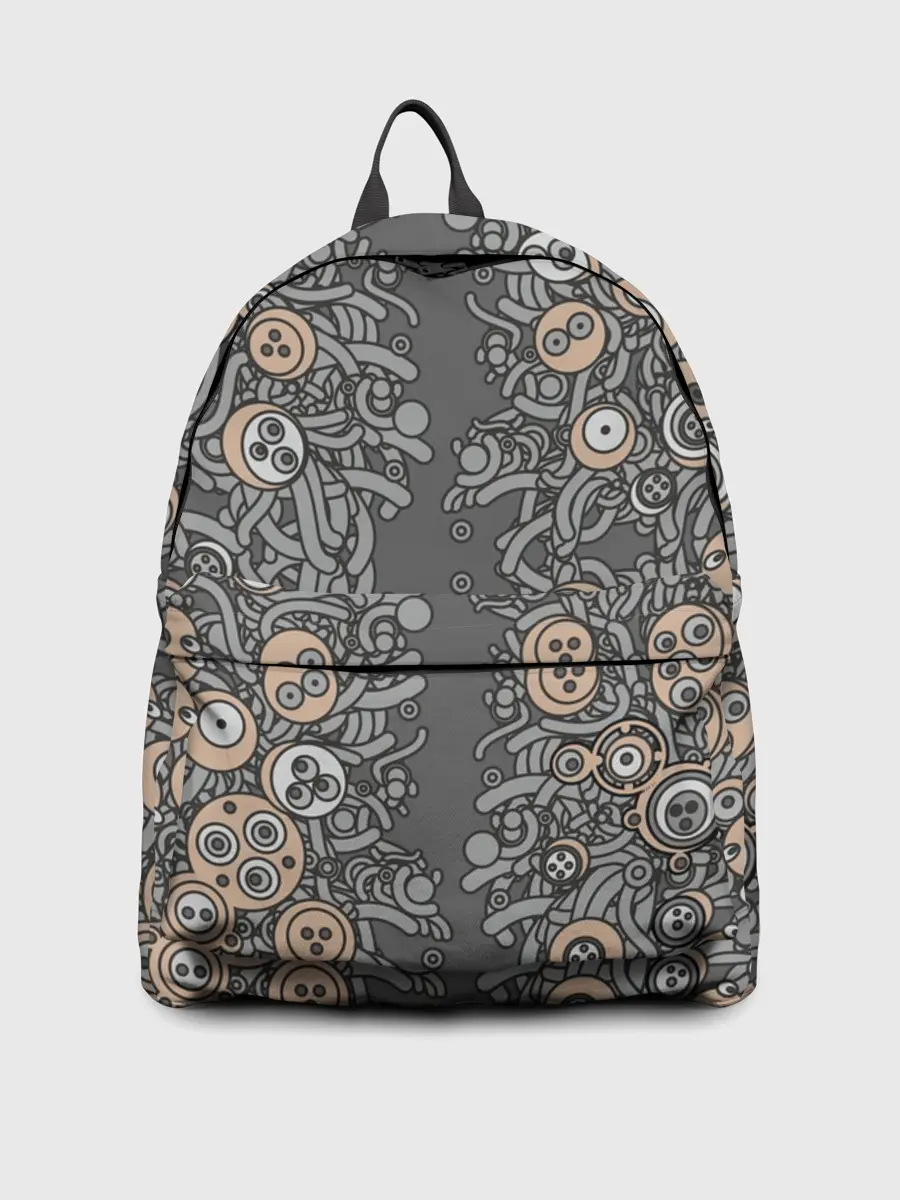 Рюкзак джинсовый / психоделика киберпанк