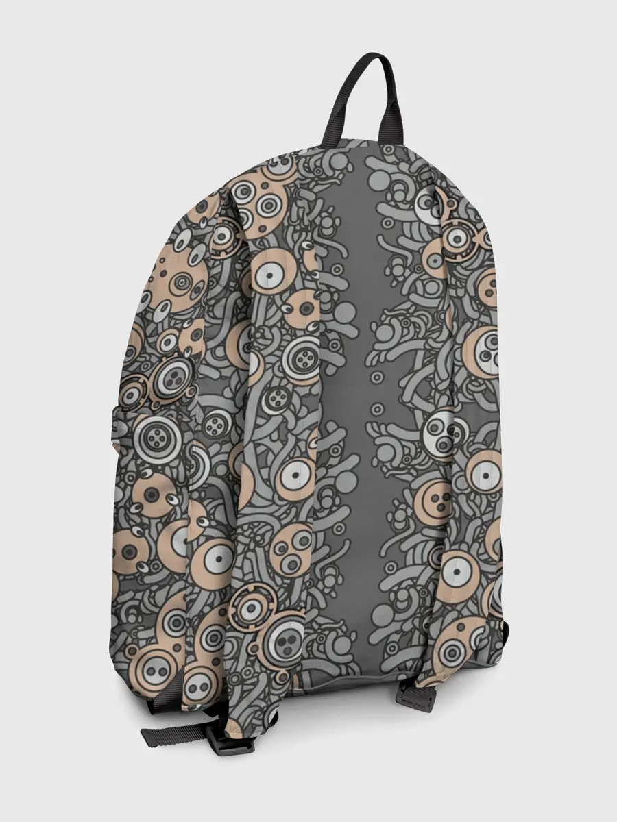 Рюкзак джинсовый / психоделика киберпанк