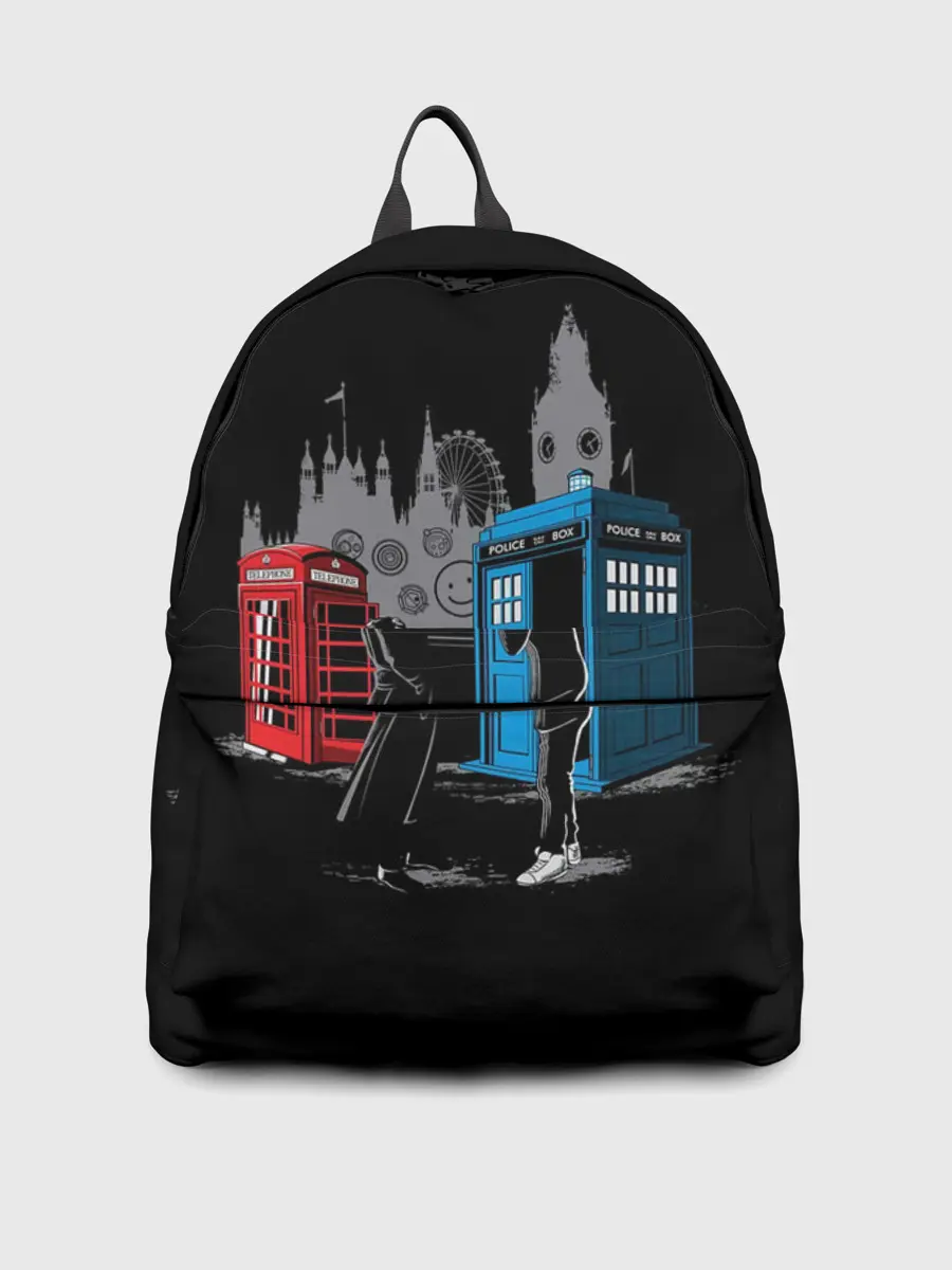 Рюкзак джинсовый / Шерлок х Доктор