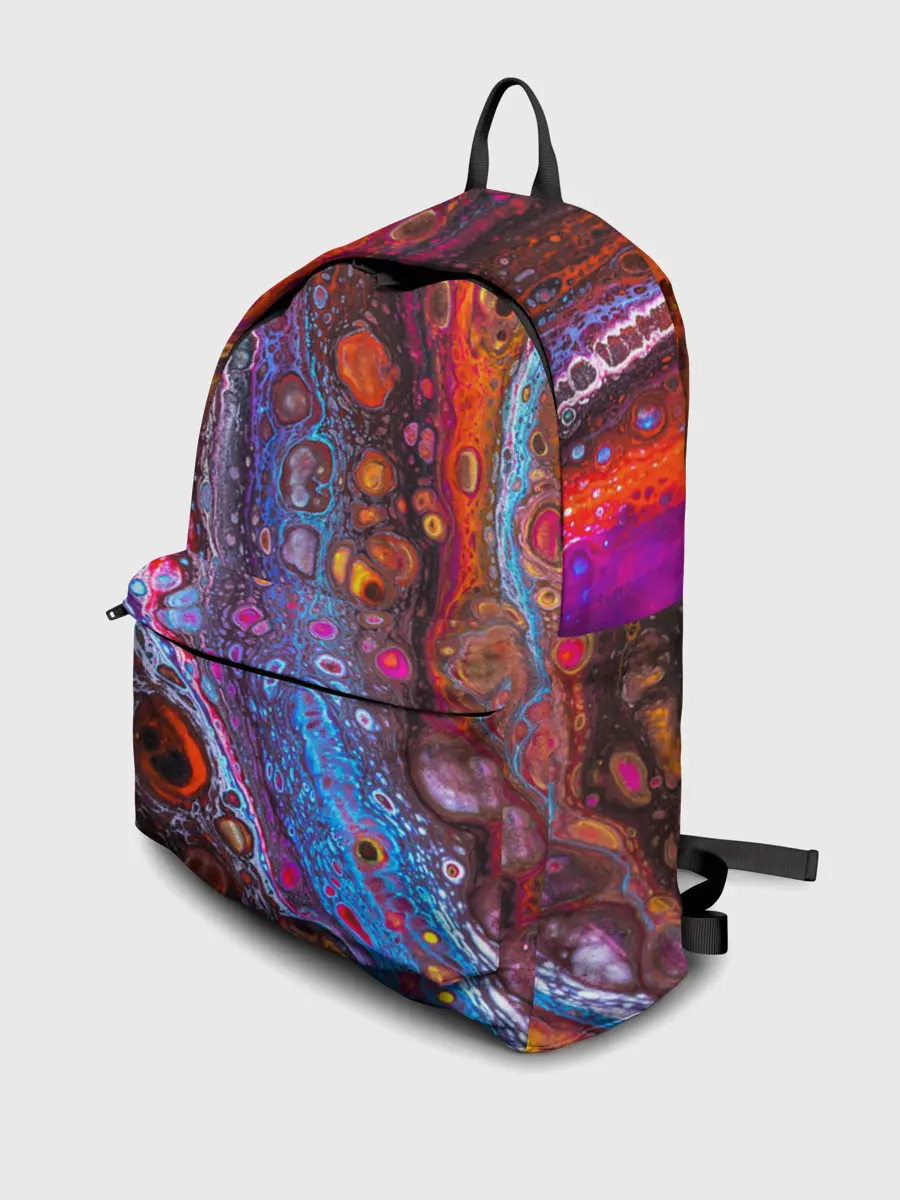 Рюкзак джинсовый / Брызги на камнях