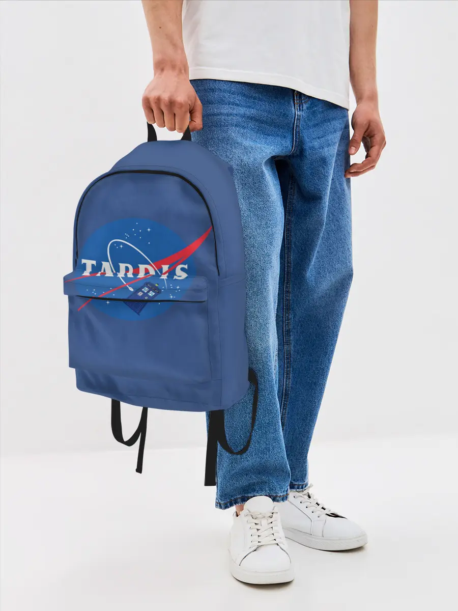 Рюкзак джинсовый / Тардис в космосе