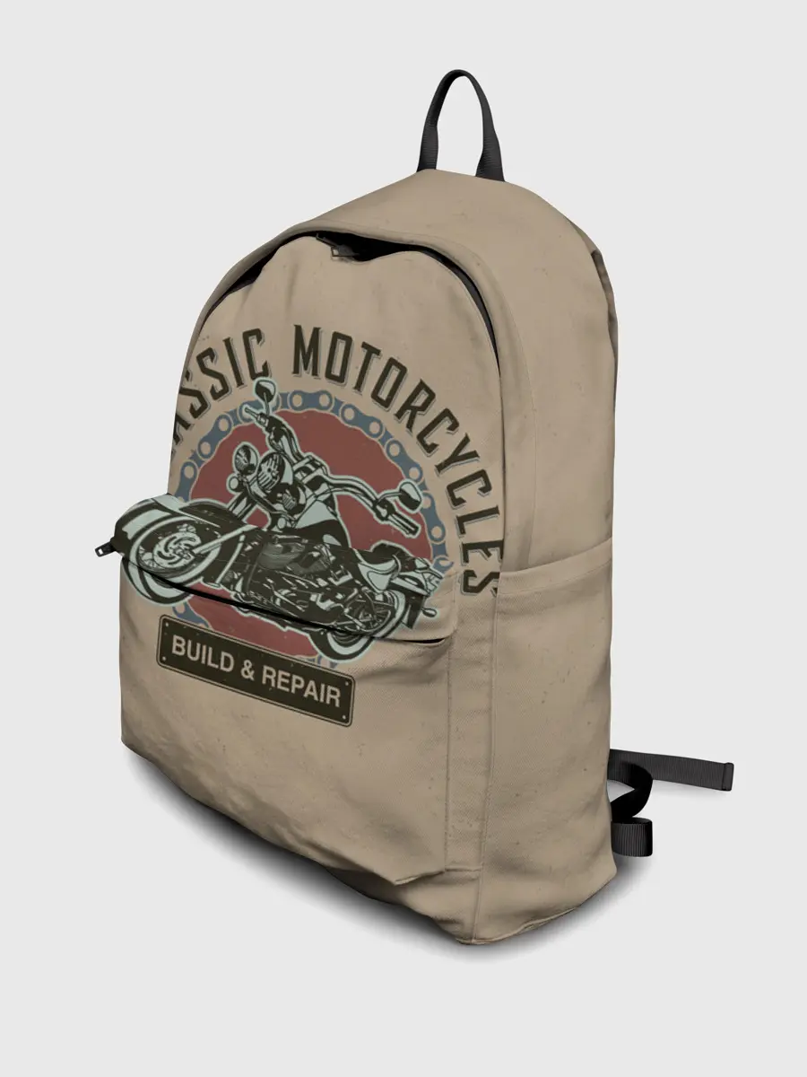 Рюкзак джинсовый / Классические мотоцклы