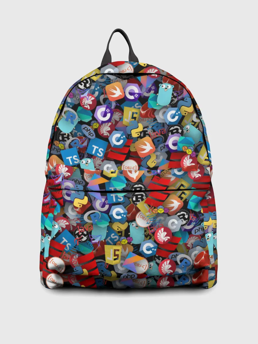 Рюкзак джинсовый / Языки программирования