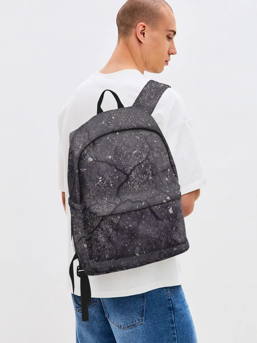 Рюкзак джинсовый / трещина/разлом