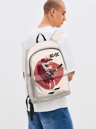 Рюкзак джинсовый / Ангус Янг AC/DC