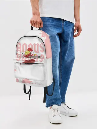 Рюкзак джинсовый / Angus Young AC/DC