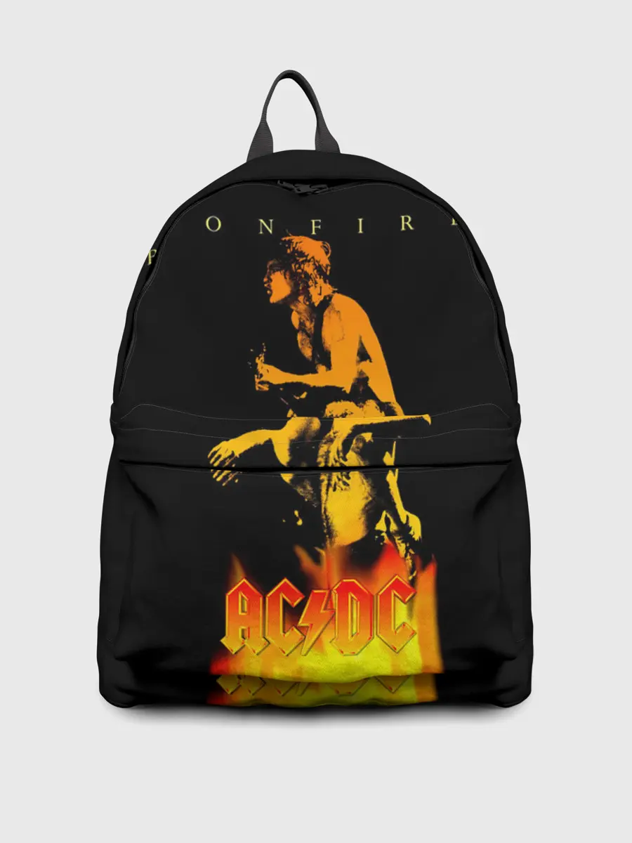 Рюкзак джинсовый / Bonfire AC/DC