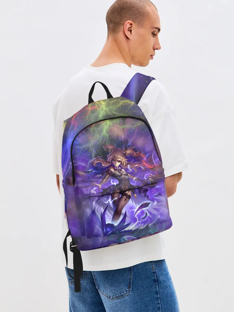 Рюкзак джинсовый / Ифрит | Геншин Импакт