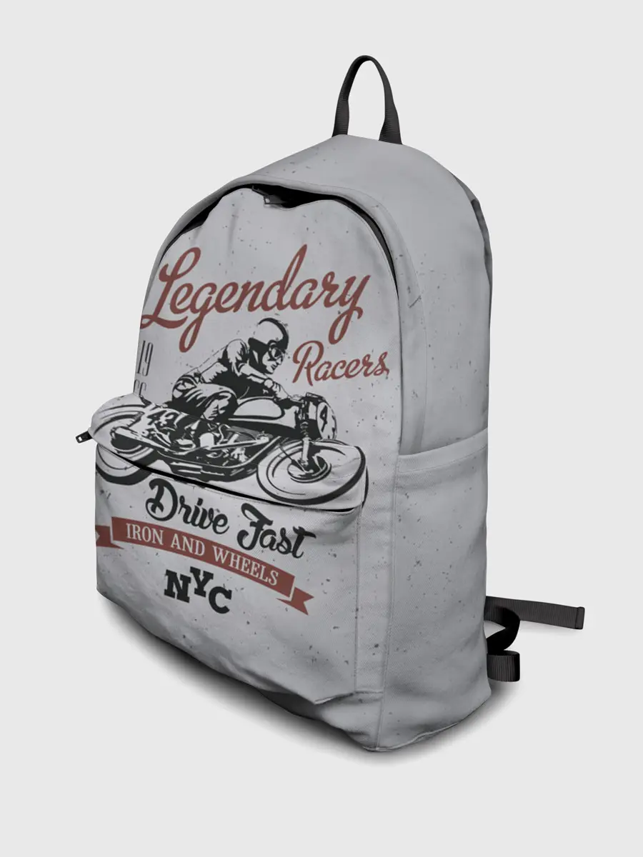 Рюкзак джинсовый / Легендарный гонщик