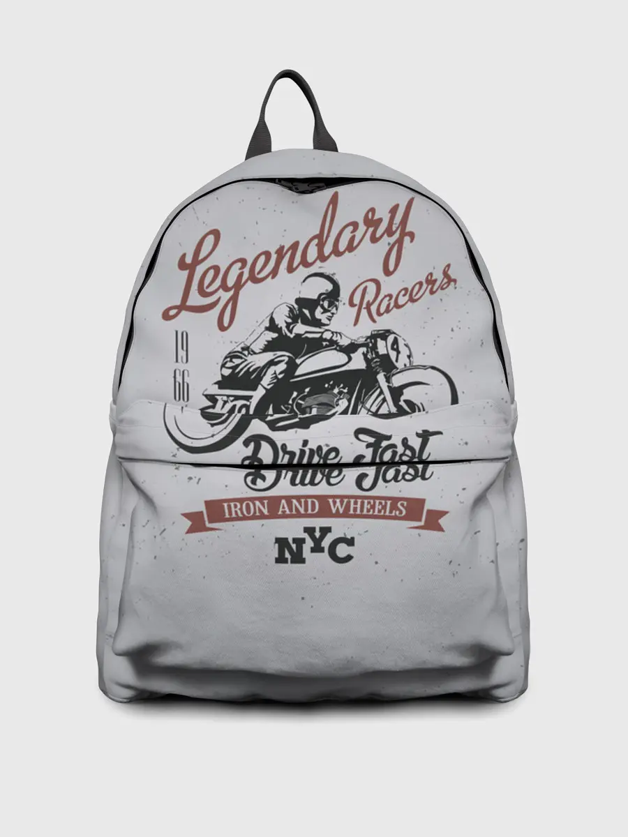 Рюкзак джинсовый / Легендарный гонщик