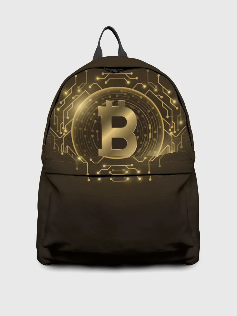 Рюкзак джинсовый / БИТКОИН | КРИПТОВАЛЮТА