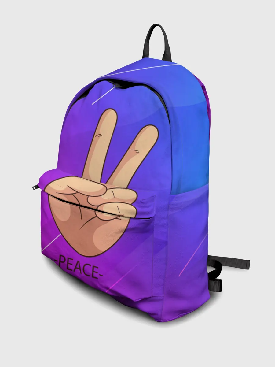 Рюкзак джинсовый / ВСЕМ МИР | PEACE